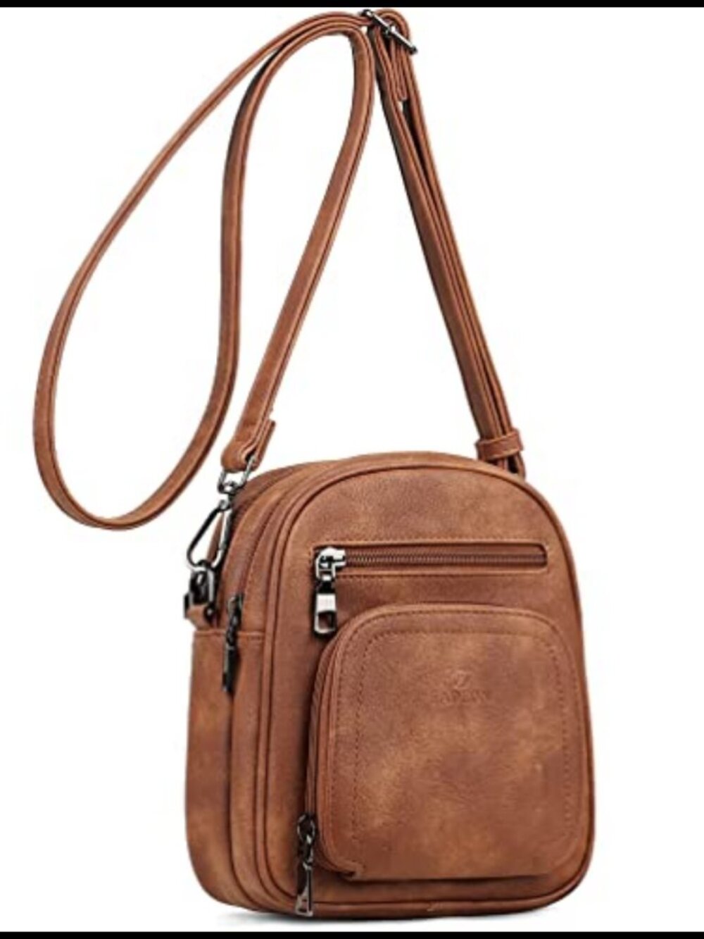 Small Crossbody Bag RFID Anti-Theft PU Leather with Card Slots